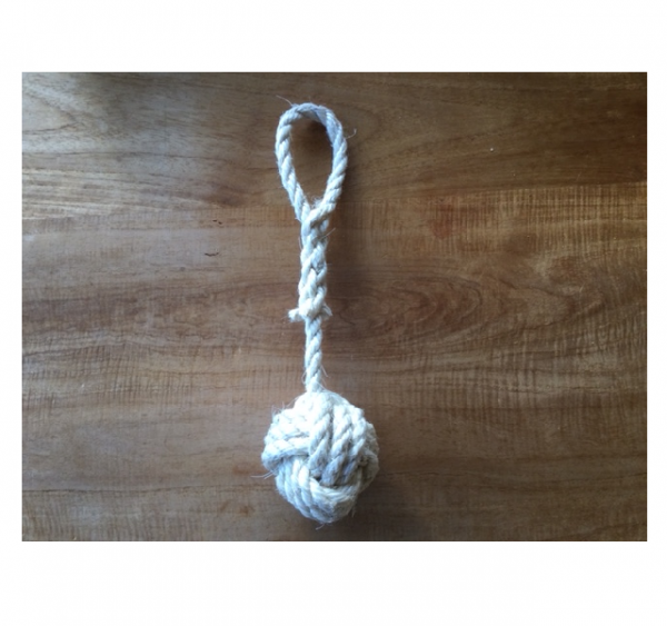 Poezen en katten speelbal van sisal touw