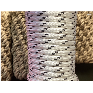 42 meter gevlochten wit touw 14 mm dik