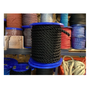 40 meter geslagen Multilon Zwart touw 20 MM dik