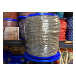 Rol 220 meter beige geslagen Multilon touw 8 MM