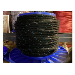90 meter zwart gevlochten multilon touw 6 mm dik